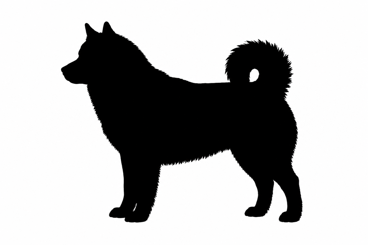Alaskan Malamute silhouette