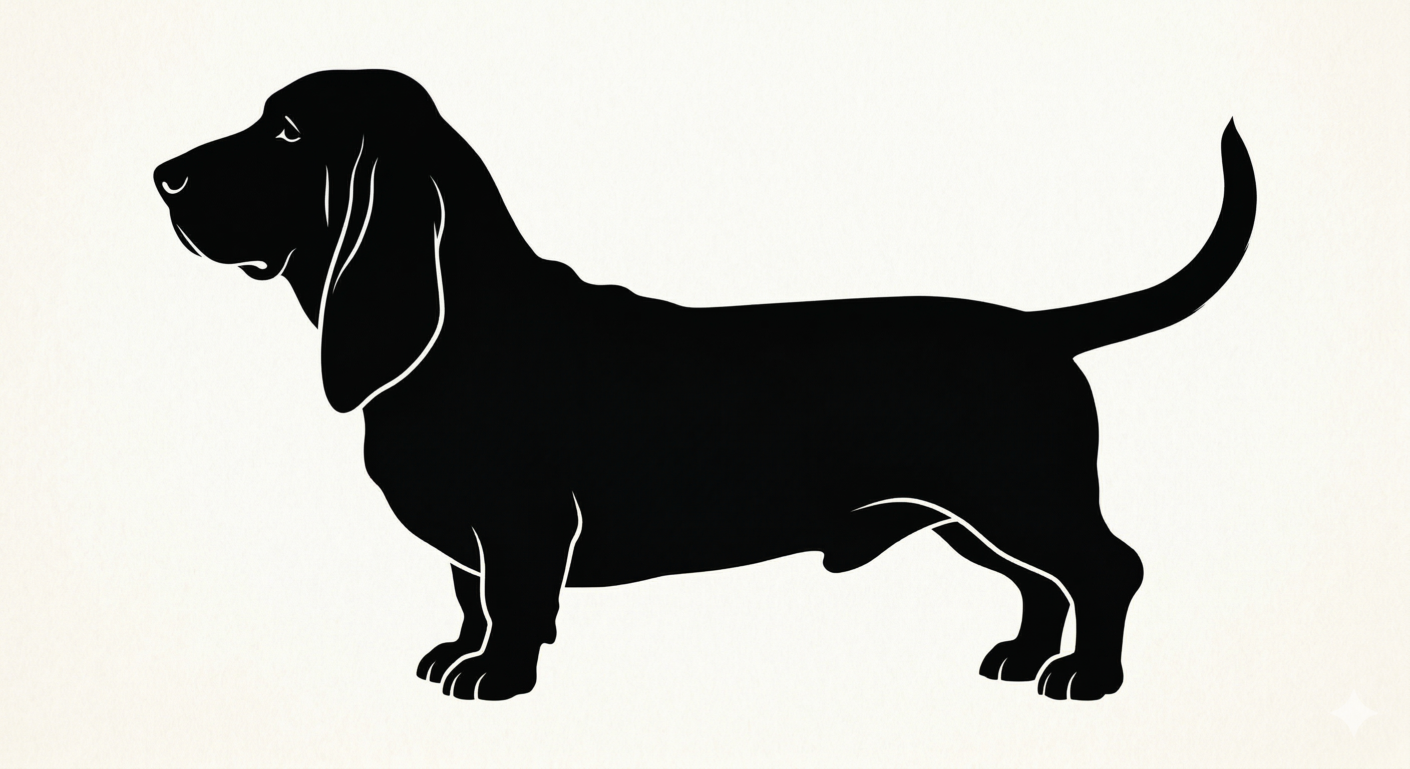 Basset Hound silhouette