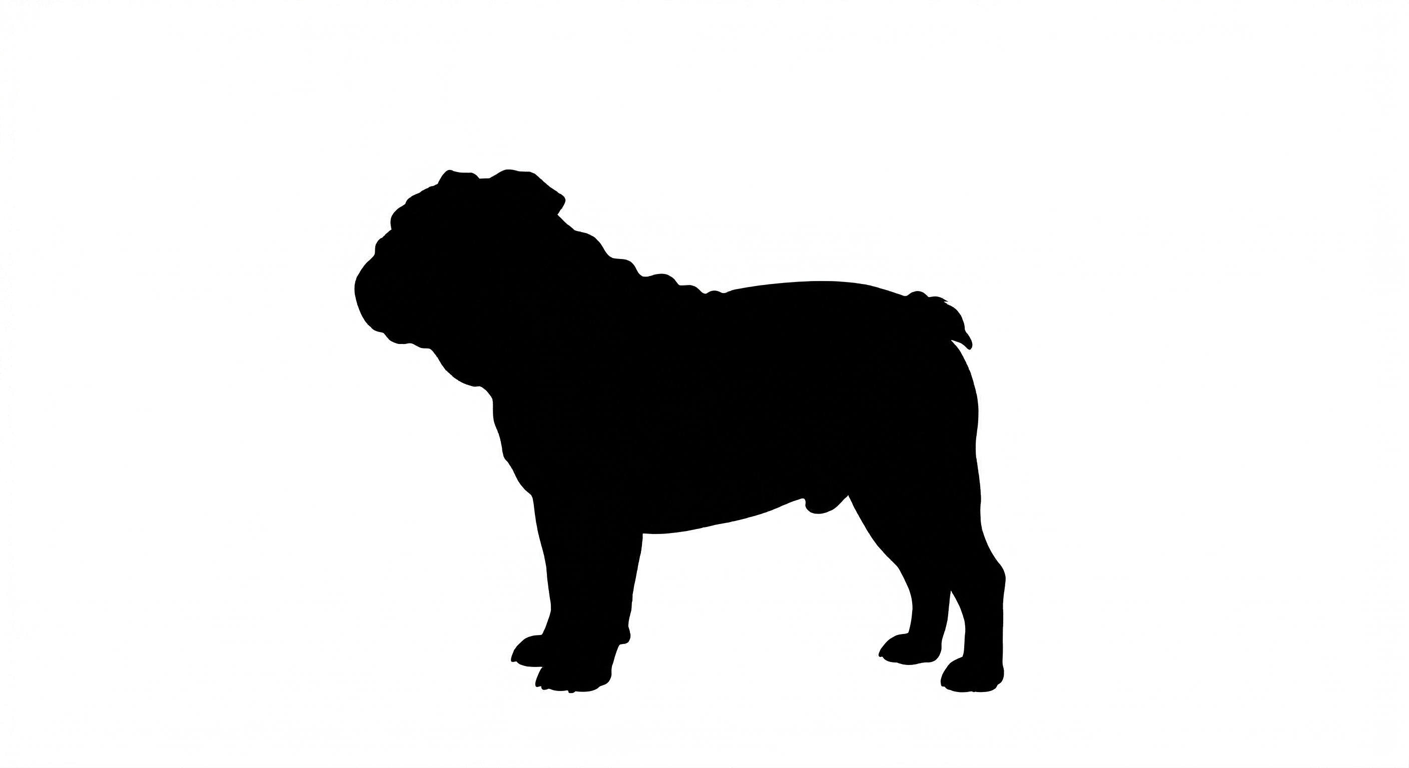 Bulldog silhouette