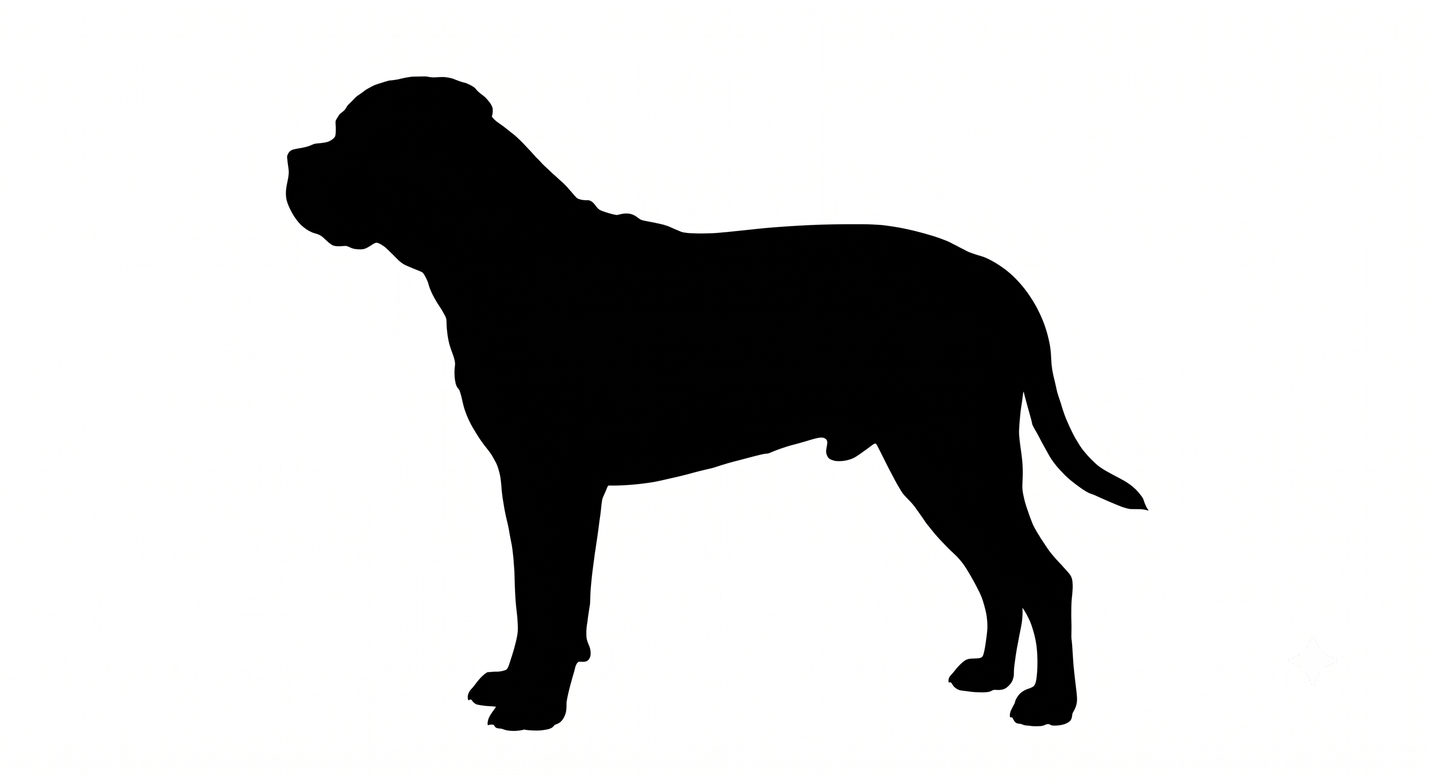 Bullmastiff silhouette