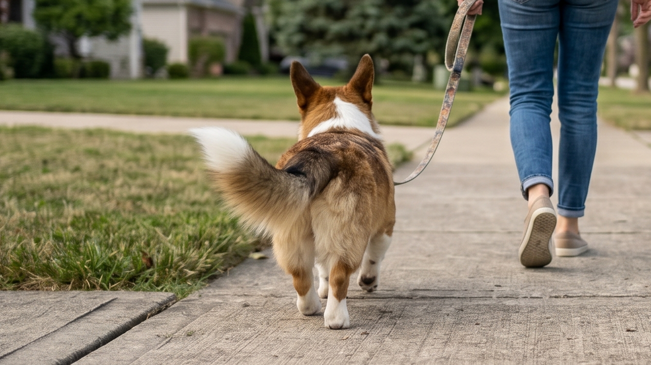 Cardigan Welsh Corgi portrait outdoors