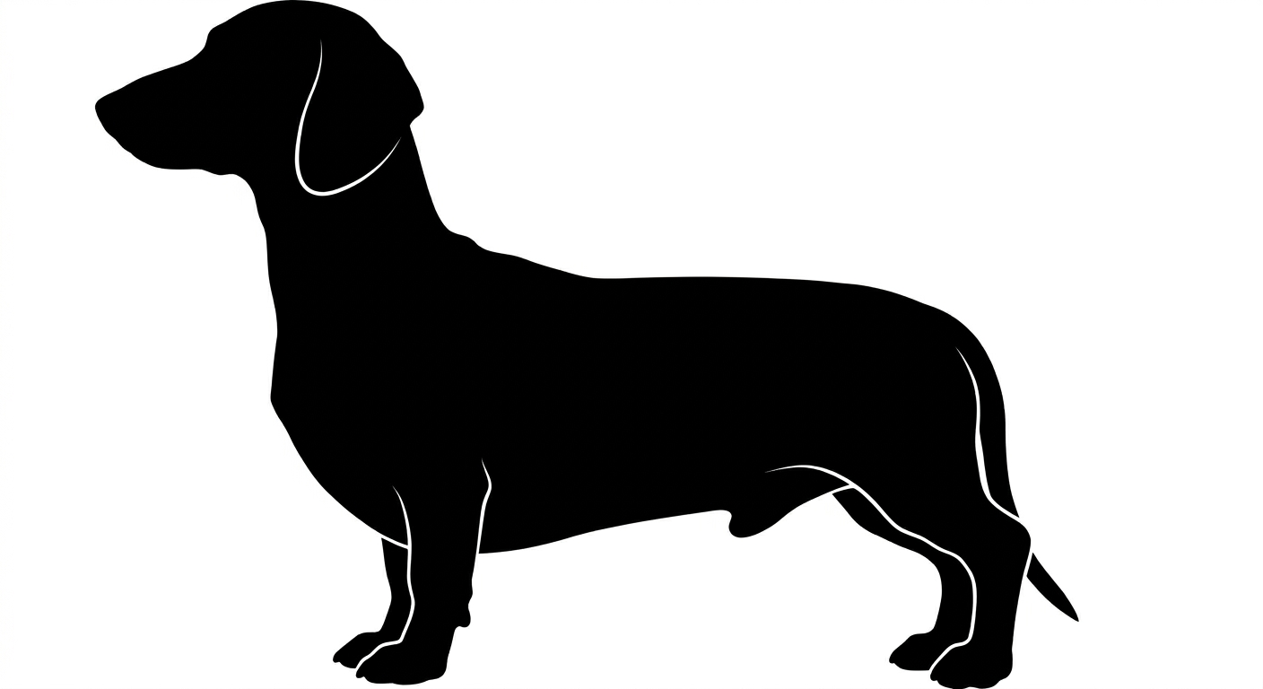 Dachshund silhouette