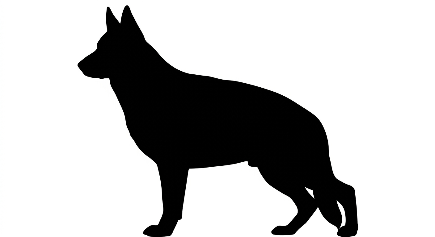 German Shepherd silhouette