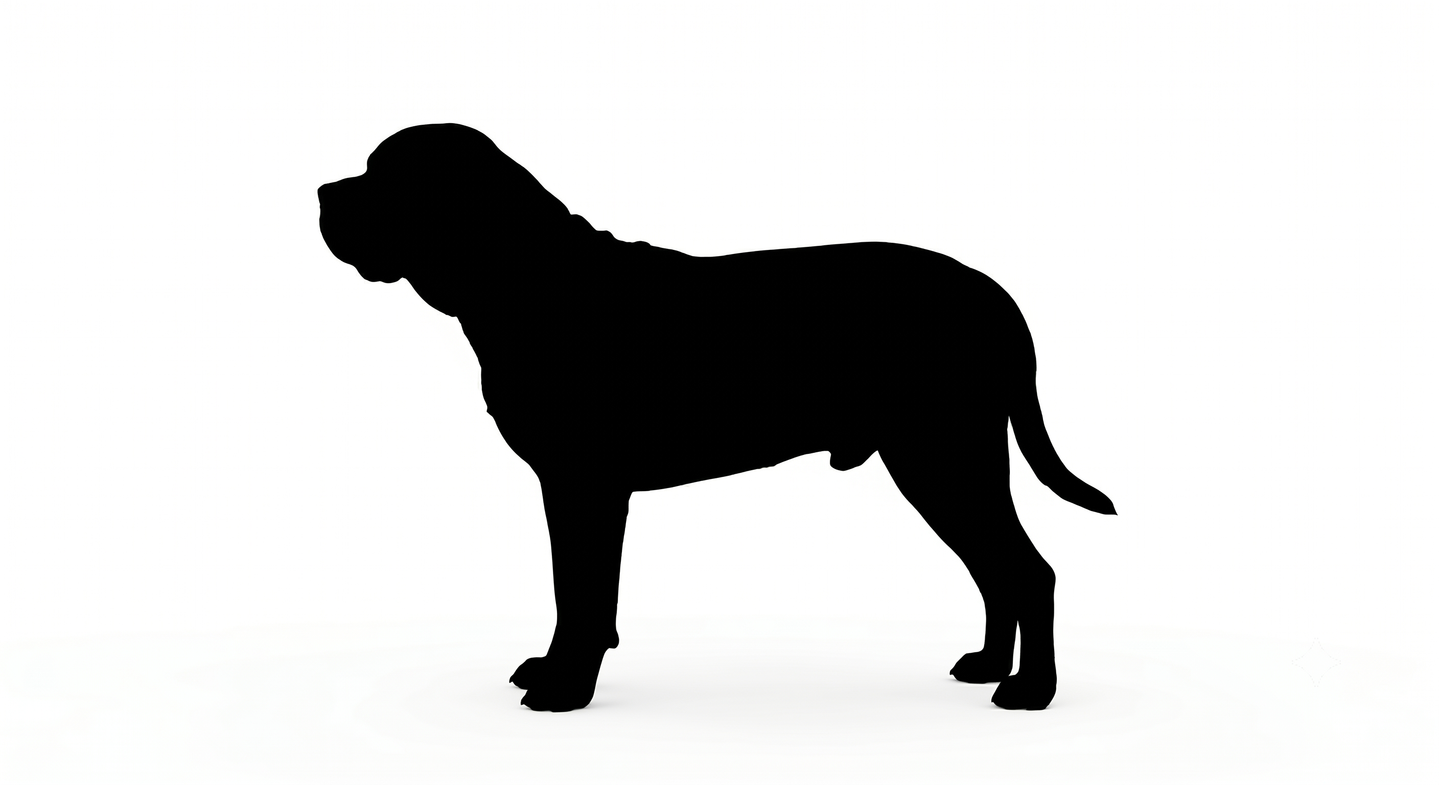 Mastiff silhouette