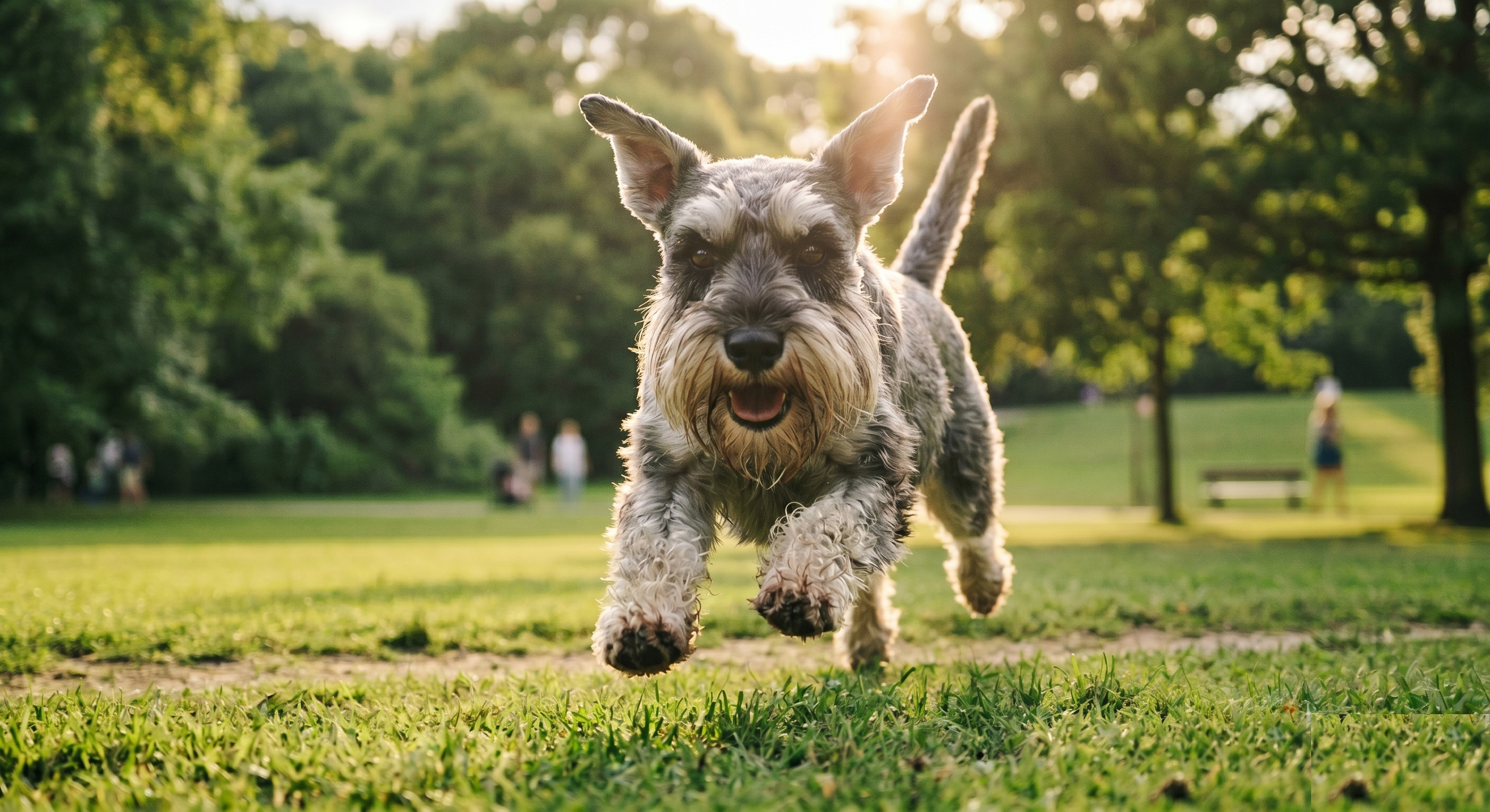 Miniature Schnauzer in an outdoor setting