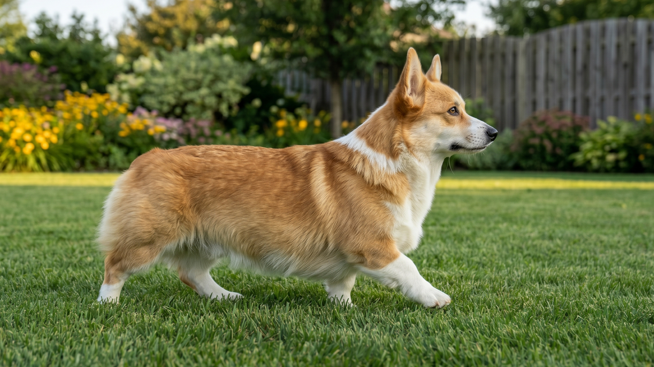 Pembroke Welsh Corgi portrait outdoors