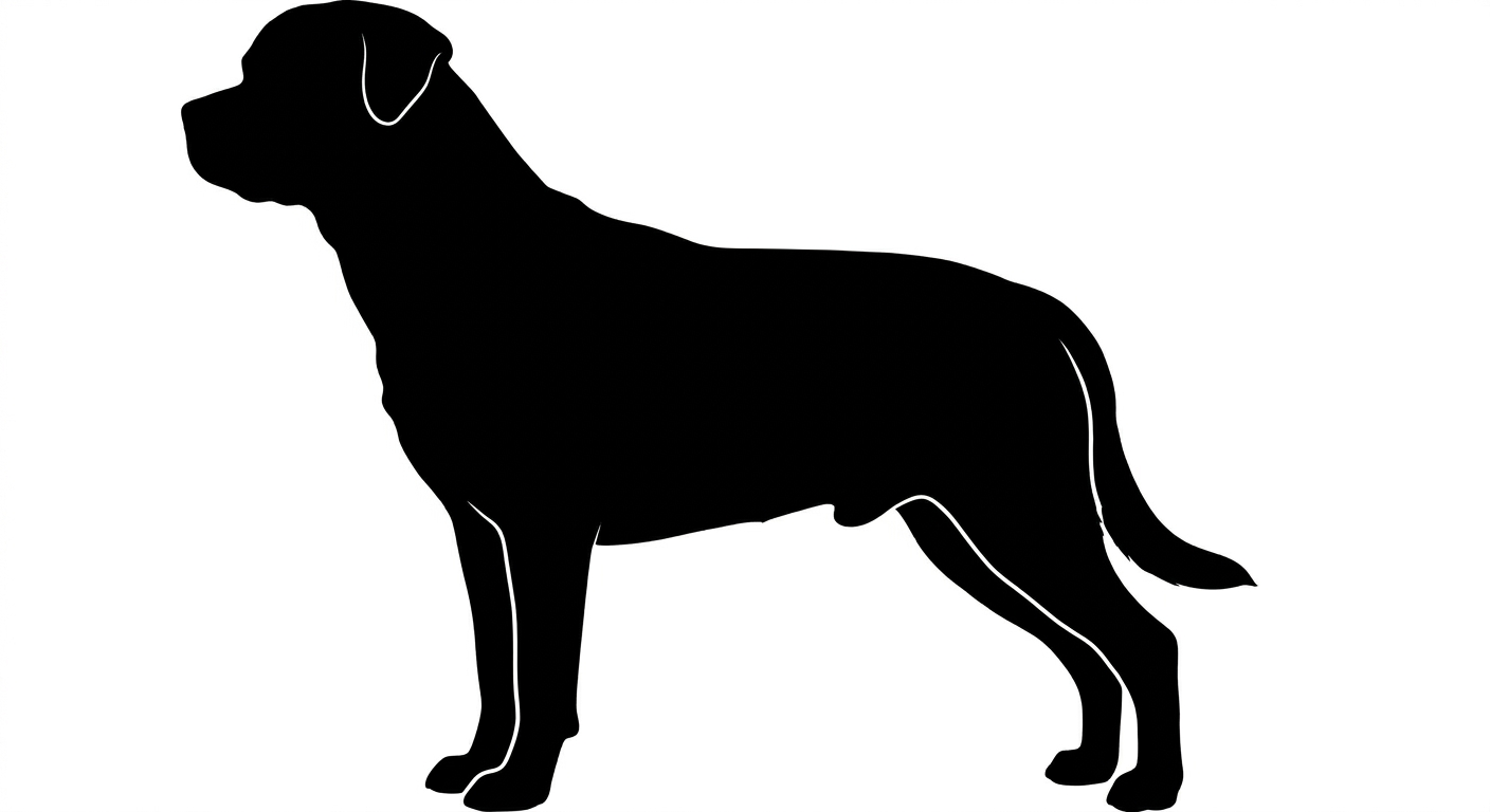 Rottweiler silhouette