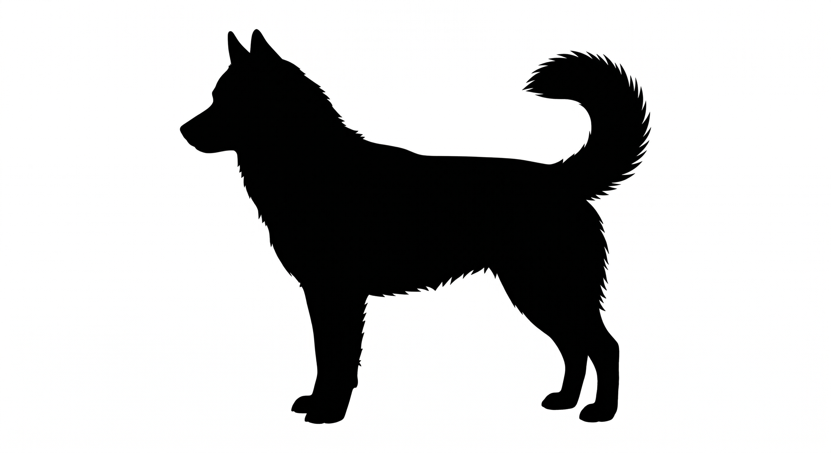Siberian Husky silhouette
