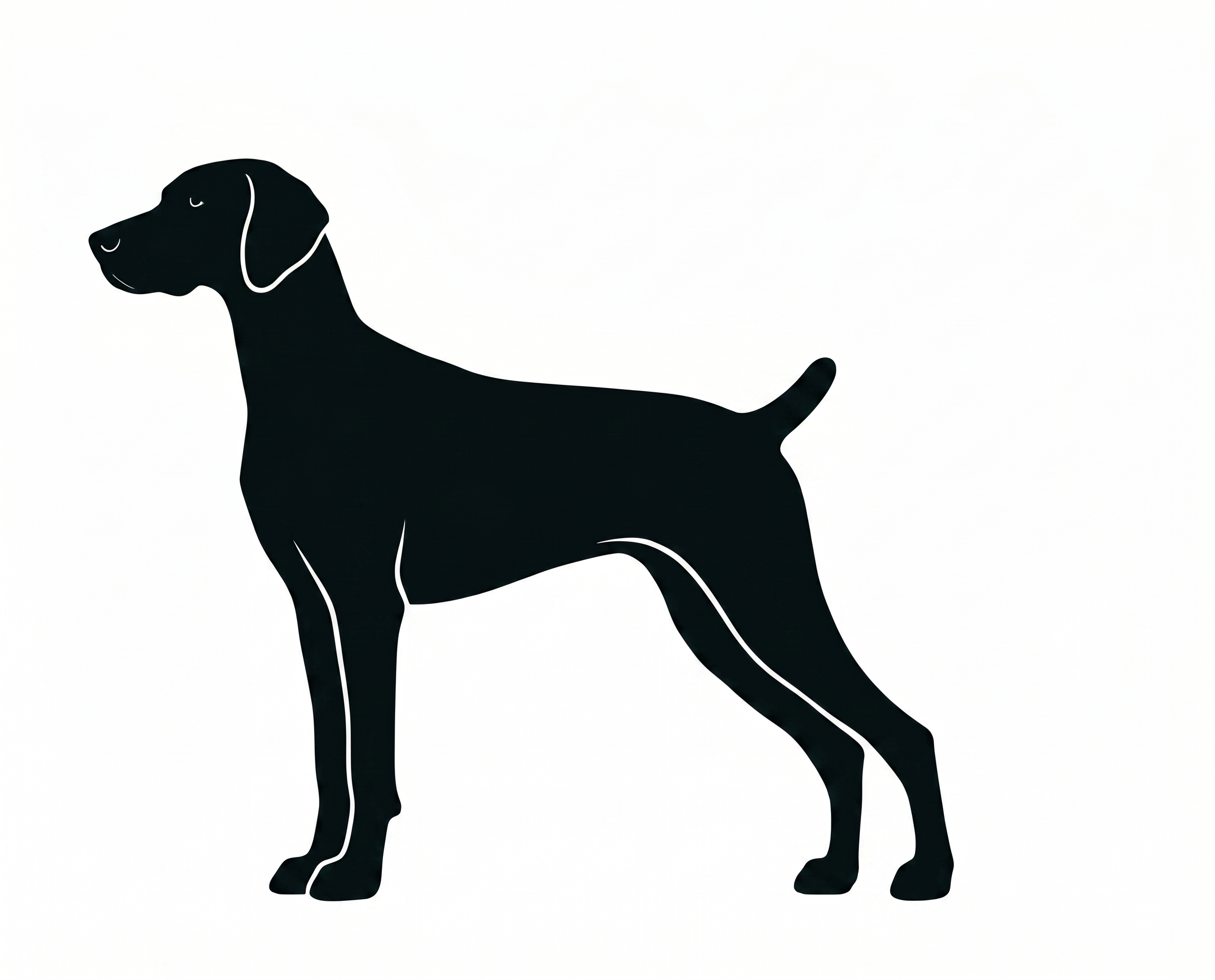 Weimaraner silhouette